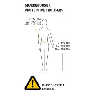 Sikkerhedsbukser/skærebukser L-XXL - Billede 3